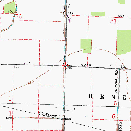 Topographic Map of Haney (historical), OH