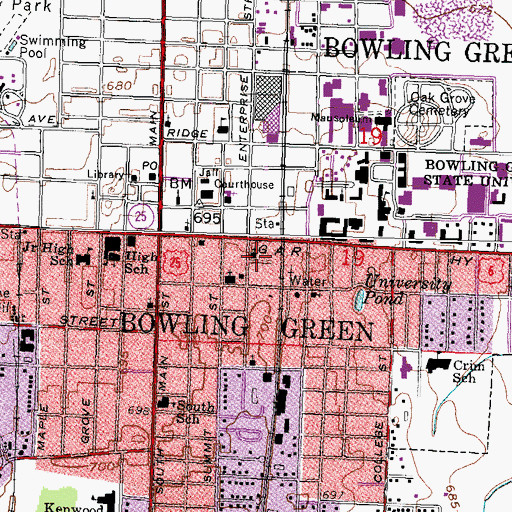 Topographic Map of Grace Church of the Brethren, OH
