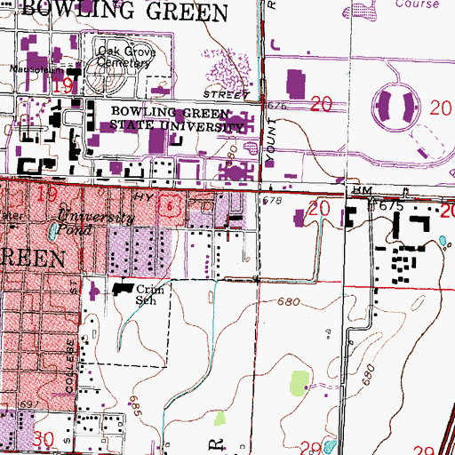 Topographic Map of Faith Temple, OH