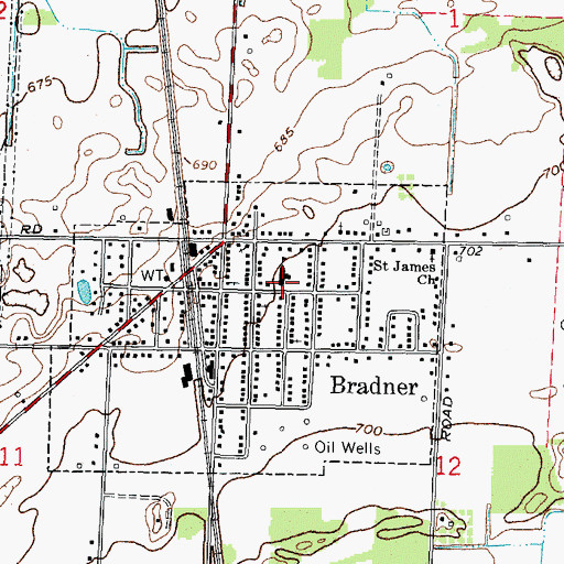 Topographic Map of Lakota West Elementary School, OH