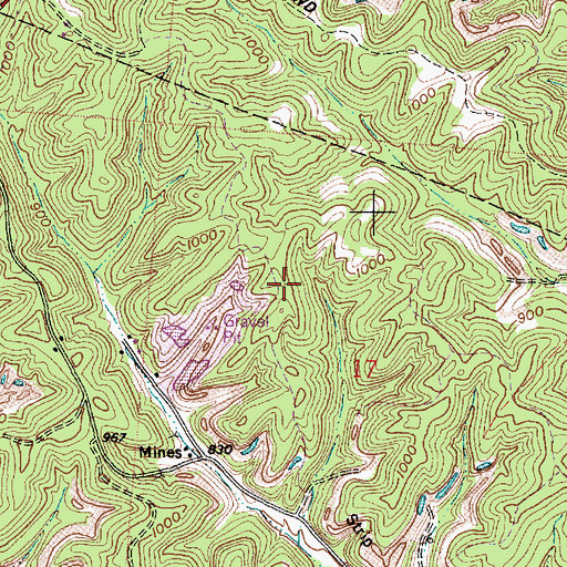 Topographic Map of Betts School (historical), OH