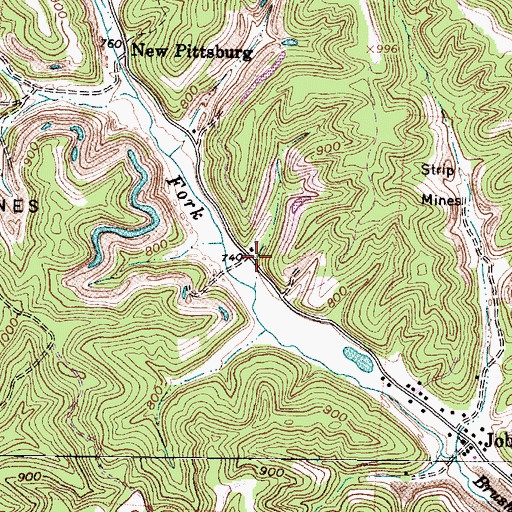 Topographic Map of Consol (historical), OH