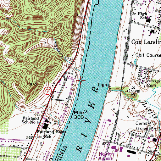 Topographic Map of Hagley Creek, OH