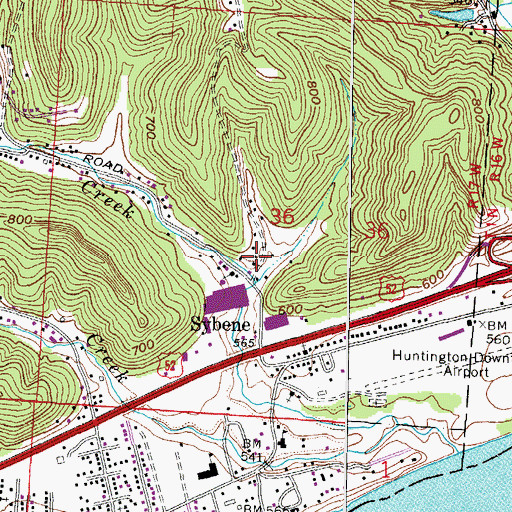 Topographic Map of Charley Creek School, OH
