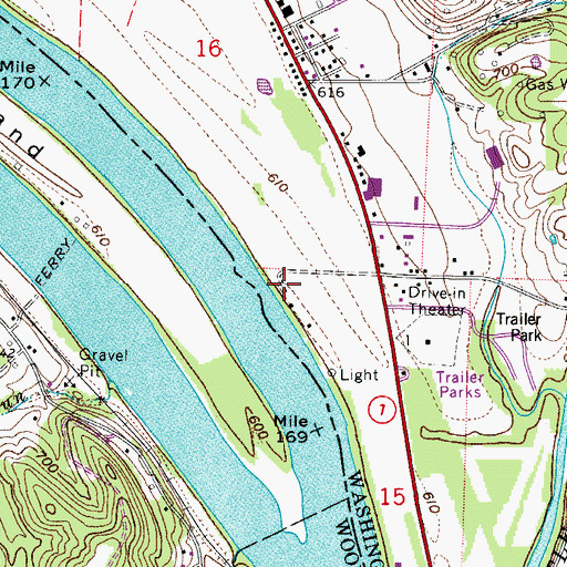 Topographic Map of Eisners Landing, OH