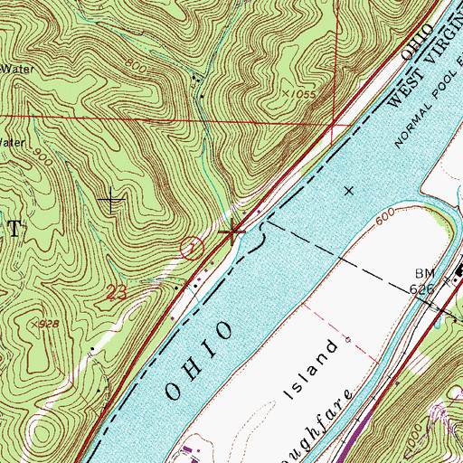 Topographic Map of Murphy, OH