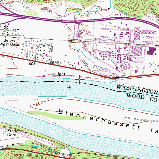 Topographic Map of Goodnoughs Landing, OH