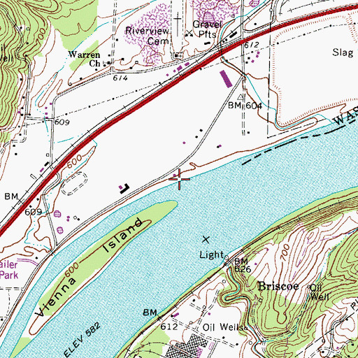 Topographic Map of Reynolds Landing, OH