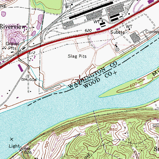 Topographic Map of Cones Landing, OH