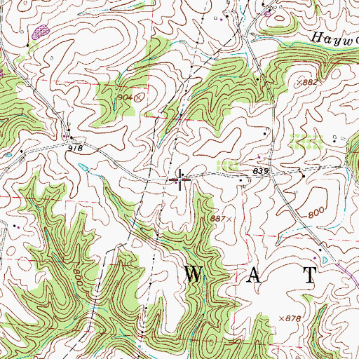 Topographic Map of Olive Chapel (historical), OH