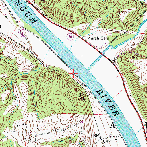 Topographic Map of Fair Play School (historical), OH