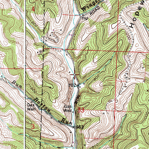 Topographic Map of Carter (historical), OH