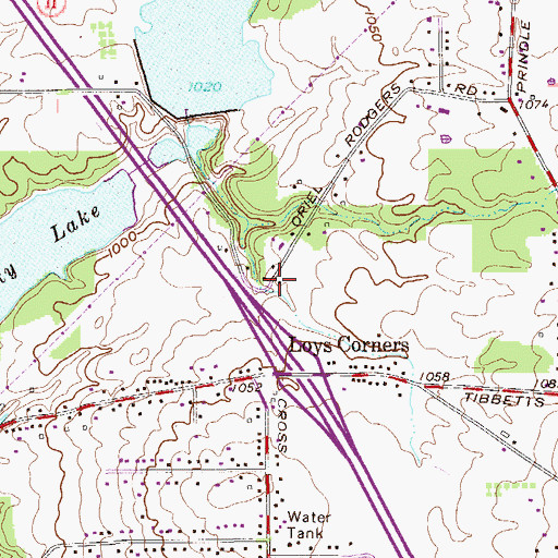 Topographic Map of Loy School (historical), OH