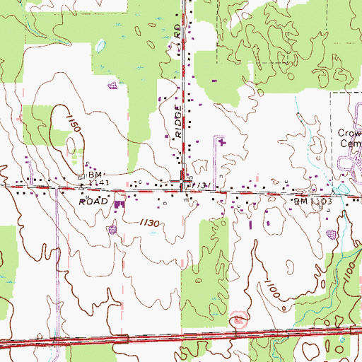Topographic Map of Murray School (historical), OH