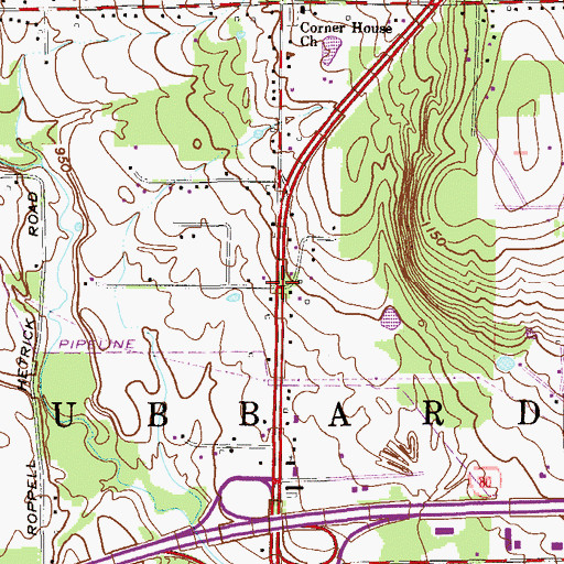 Topographic Map of Germantown (historical), OH