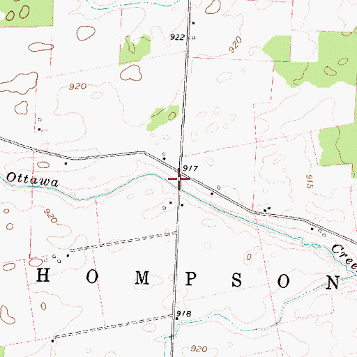 Topographic Map of Ottawa School (historical), OH