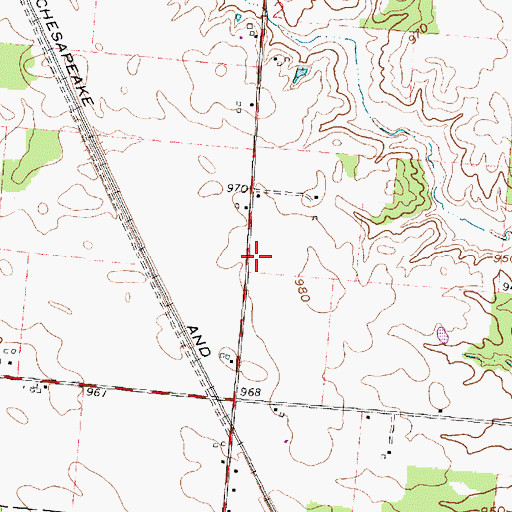 Topographic Map of Windfall School (historical), OH