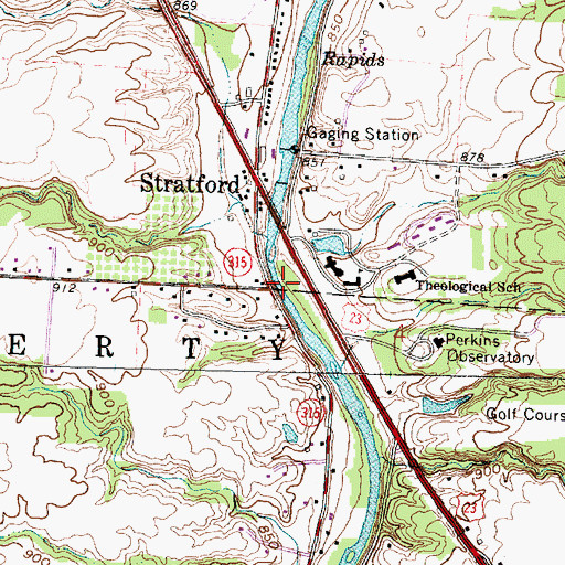 Topographic Map of Weiser Run, OH