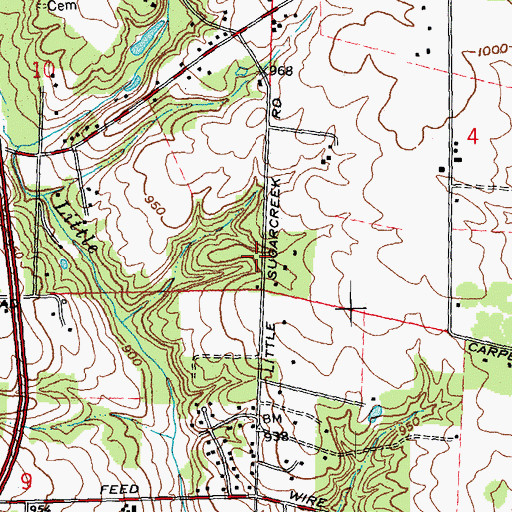 Topographic Map of School Number 1 (historical), OH