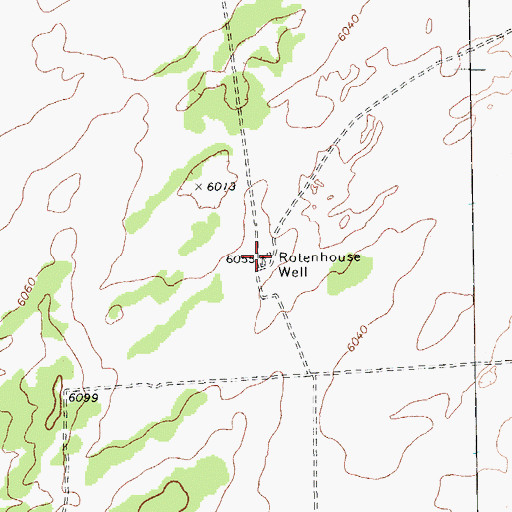 Topographic Map of Rotenhouse Well, AZ