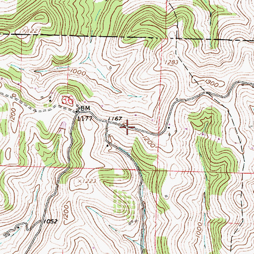 Topographic Map of Longs School (historical), OH