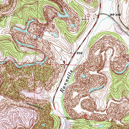 Topographic Map of Beaschler School (historical), OH