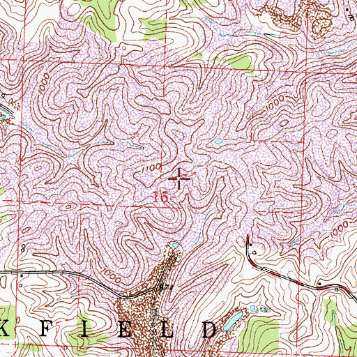 Topographic Map of Center School (historical), OH