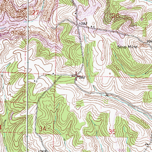 Topographic Map of Baker School (historical), OH