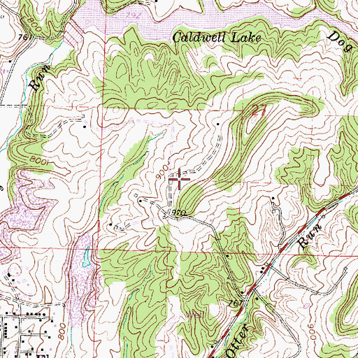 Topographic Map of Ackley School (historical), OH