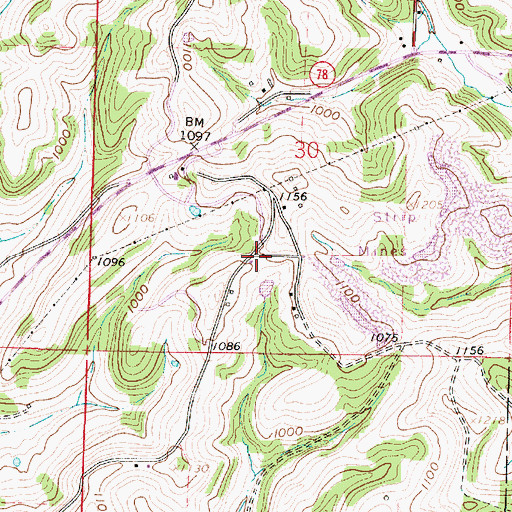 Topographic Map of Lemon School (historical), OH