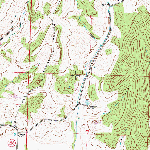 Topographic Map of McGarry School (historical), OH