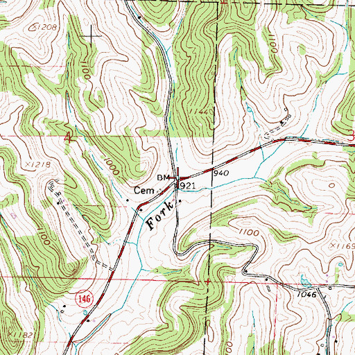 Topographic Map of Mount Ephraim Station (historical), OH