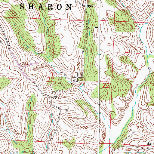 Topographic Map of Walters School (historical), OH