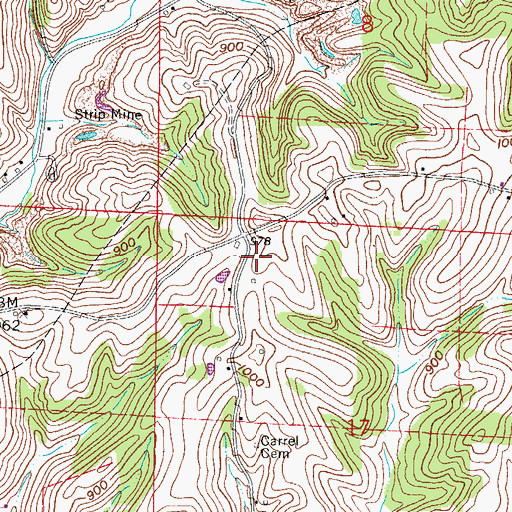 Topographic Map of Delaney School (historical), OH