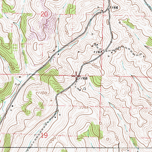 Topographic Map of Griggs School (historical), OH