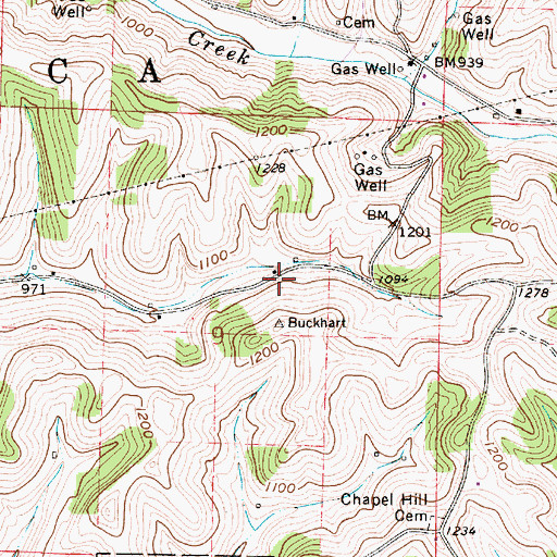 Topographic Map of Markle School (historical), OH