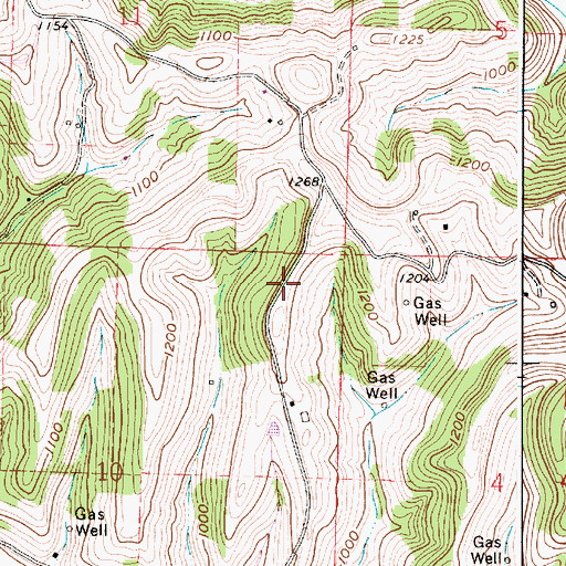 Topographic Map of Clagg School (historical), OH