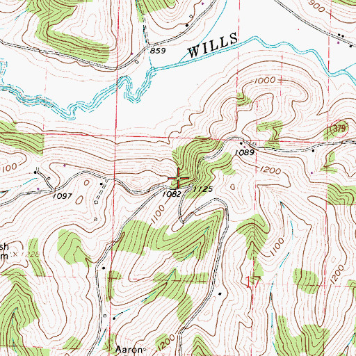 Topographic Map of Vernon School (historical), OH