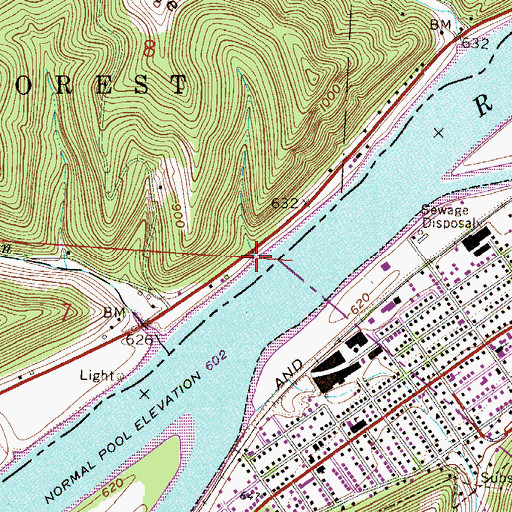 Topographic Map of Nipgut Run, OH