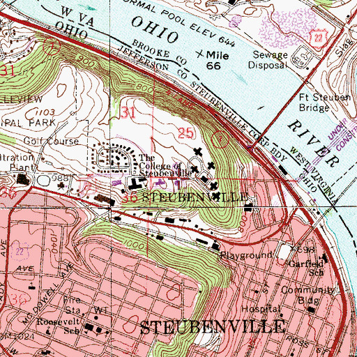 Topographic Map of Christ the King Chapel, OH