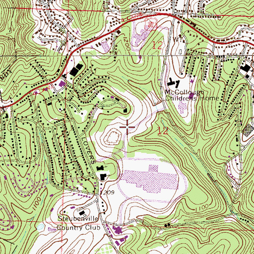 Topographic Map of Schiappa Memorial Library, OH