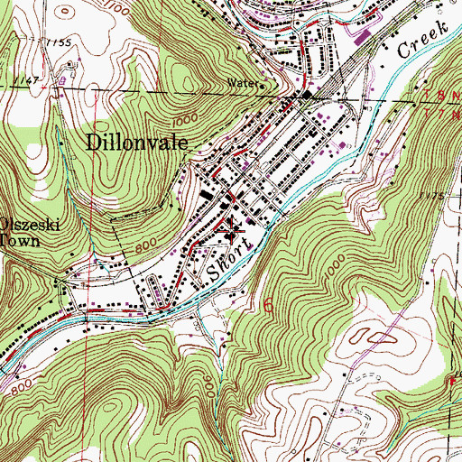 Topographic Map of Central Elementary School, OH
