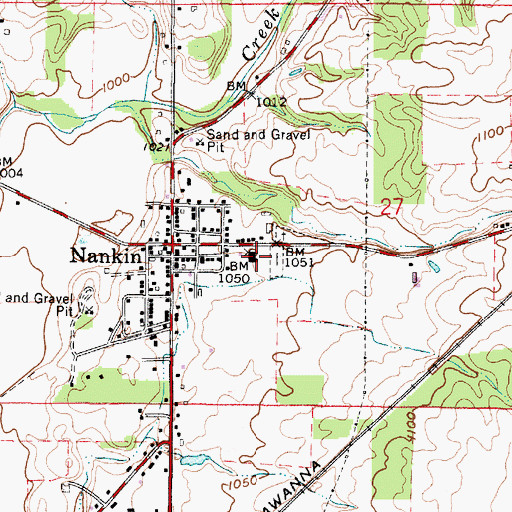 Topographic Map of Nankin Elementary School, OH
