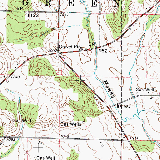 Topographic Map of School Number 6 (historical), OH