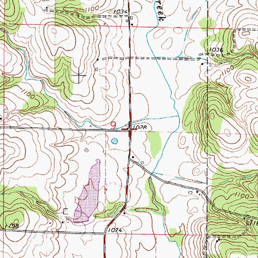 Topographic Map of Sugar Grove School (historical), OH