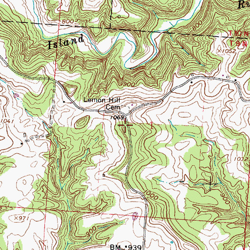 Topographic Map of Lemon Hill School (historical), OH