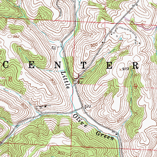 Topographic Map of Bethel Church (historical), OH