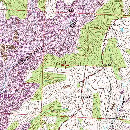 Topographic Map of Oak Grove School (historical), OH