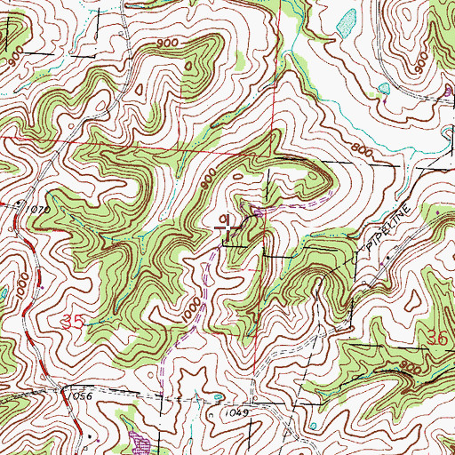Topographic Map of Maple Grove School (historical), OH