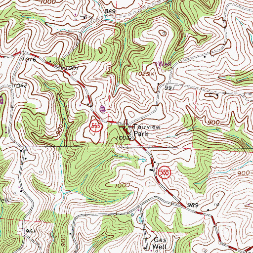 Topographic Map of Hopkins School (historical), OH